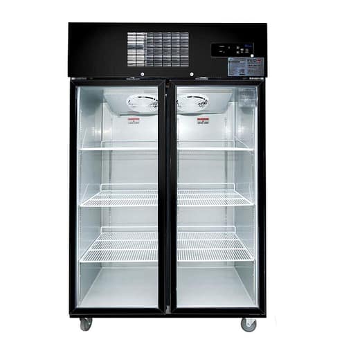 SUCG1000B Double Door Upright Display Fridge (Black) - Image 3