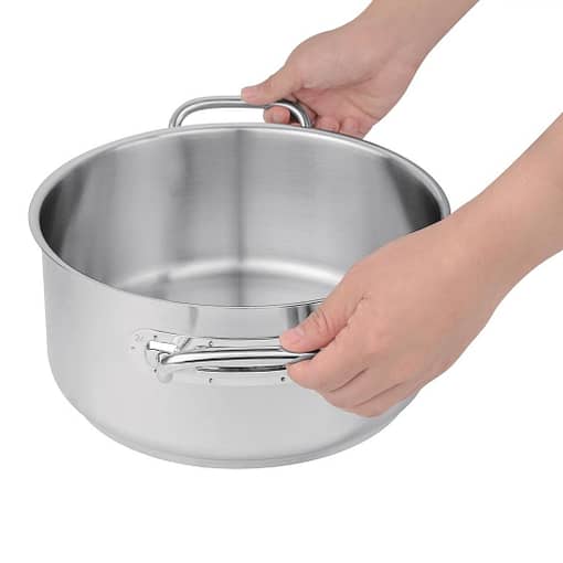 Vogue Casserole Pan St/St - 240mm 4 1/2Ltr 152fl oz - Image 2