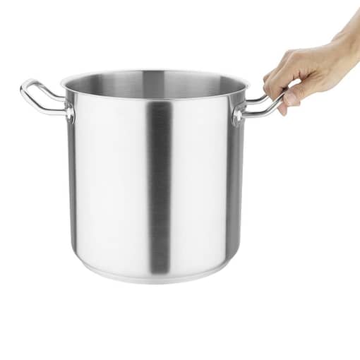 Vogue 10L Stainless Steel Stock pot | 240mm, Induction-Ready - Image 2
