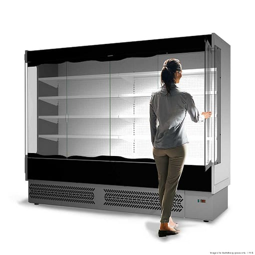 TDVB80-CA-250 Vulcano Supermarket 4 Door Open Display - Image 2