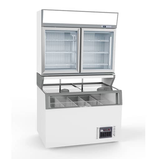 Thermaster ZCDTD125 Supermarket Combined Freezer - Front View