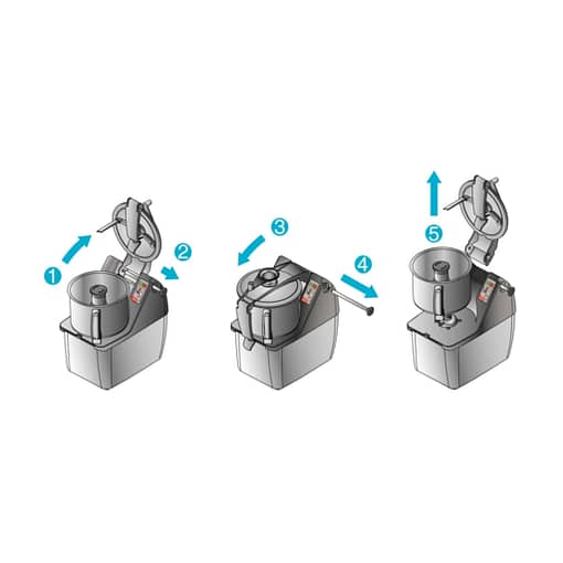 Dito Sama Combined VARIABLE SPEED cutter and vegetable slicer 4.5 LT - TRK45 - Image 2