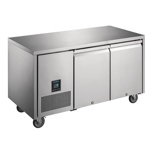 Polar U Series 2 Door Counter Freezer - 196Ltr - Image 3