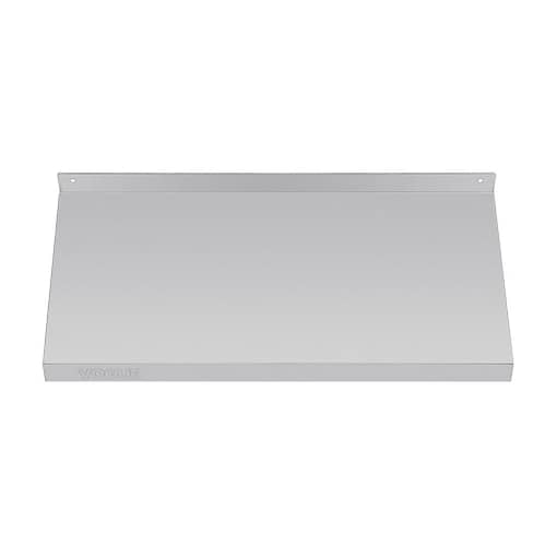 Vogue Wall Shelf with Brackets St/St - 600x300mm - Image 2