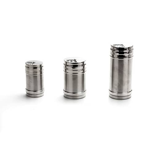 alt="3-Way Stainless Steel Salt Pepper Dispenser 150mm - Pack of 6"