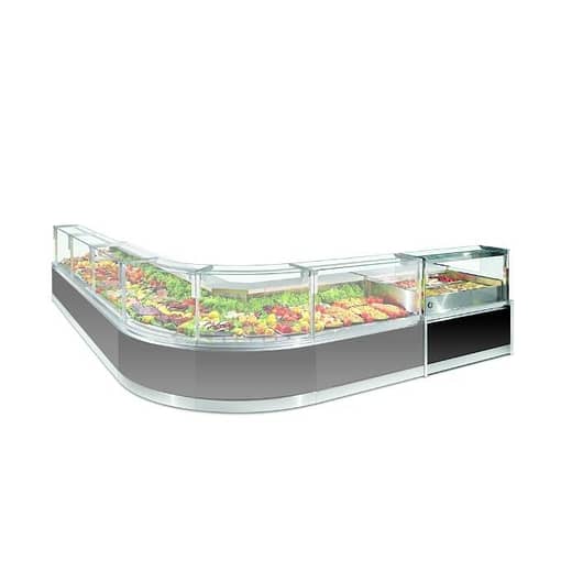 Criocabin Enixe Gourmet EI400: The Serve-Over Hot Food Bain-Marie for Premium Delicatessens Display Hot Bar