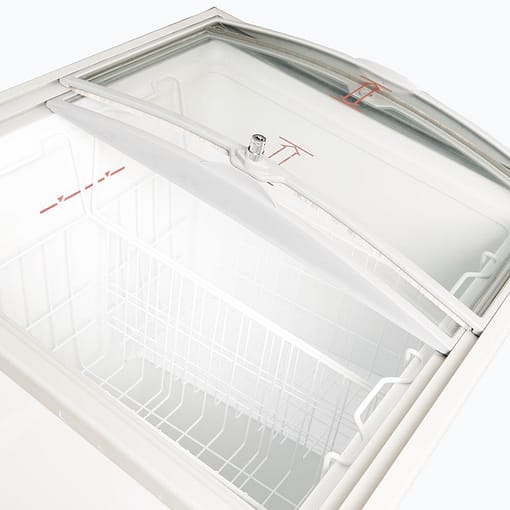 Bromic CF0200ATCG-NR 176L Curved Glass Top Display Chest Freezer - Image 8
