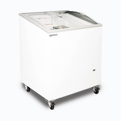 Bromic CF0200ATCG-NR 176L Curved Glass Top Display Chest Freezer - Image 2