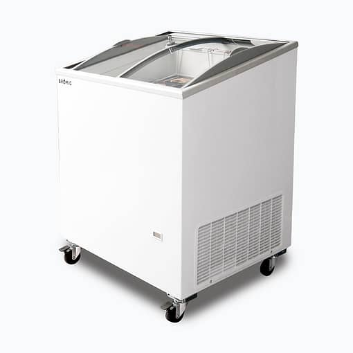 Bromic CF0200ATCG-NR 176L Curved Glass Top Display Chest Freezer - Image 3