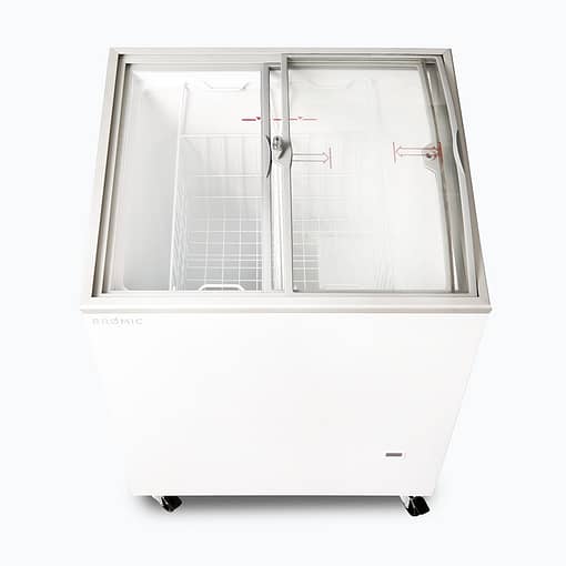 Bromic CF0200ATCG-NR 176L Curved Glass Top Display Chest Freezer - Image 7