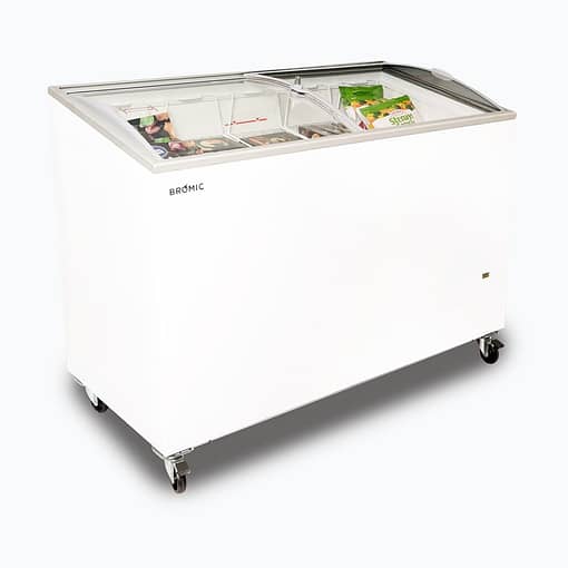 Bromic CF0400ATCG-NR 352L Curved Glass Top Display Chest Freezer - Image 2
