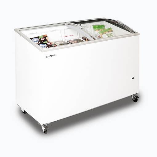 Bromic CF0400ATCG-NR 352L Curved Glass Top Display Chest Freezer - Image 4