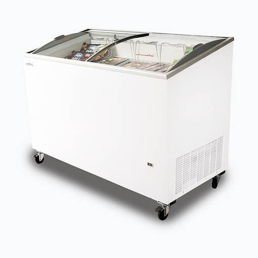 Bromic CF0400ATCG-NR 352L Curved Glass Top Display Chest Freezer - Image 3