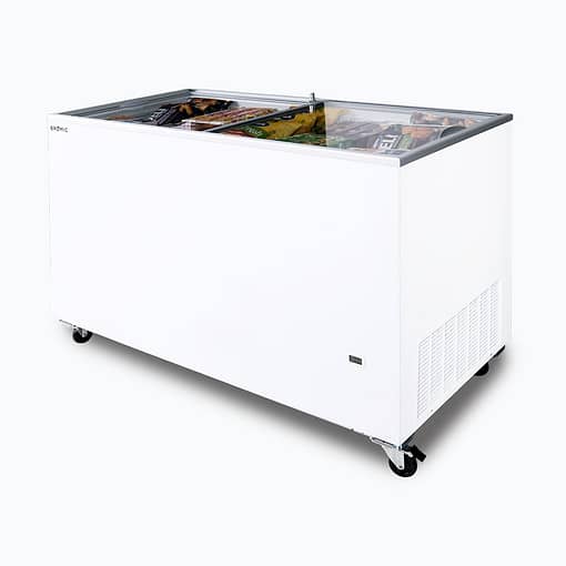 Bromic CF0400FTFG-NR Chest Freezer – 401L Flat Glass Lid - Image 3