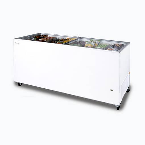 Bromic CF0700FTFG-NR Chest Freezer – 675L Flat Glass Lid, R290 - Image 3
