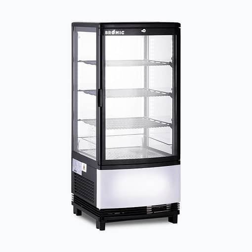 Bromic 80L Countertop Display Fridge - Curved Glass, Black CT0080G4BC-NR - Image 6