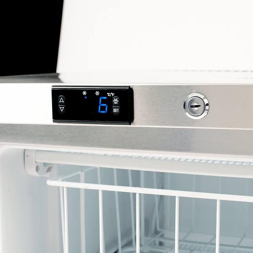 Bromic UBF0140SD-NR Under Counter Freezer – 105L Stainless Steel, 820mm Height - Image 6
