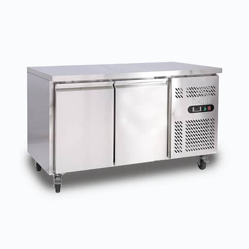 Bromic Freezer UBF1360SD-NR U/Bench 2DR SS 282L - Image 2