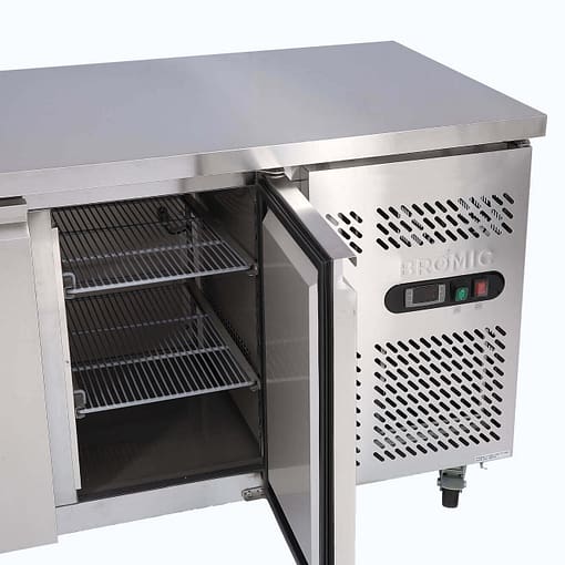 Bromic Freezer UBF1360SD-NR U/Bench 2DR SS 282L - Image 5