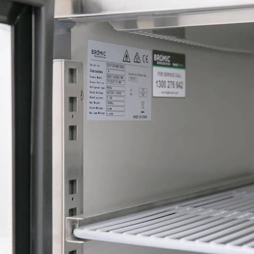 Bromic Chiller UBC1360GD-NR U/Bench 2DR GLS 282L - Image 10