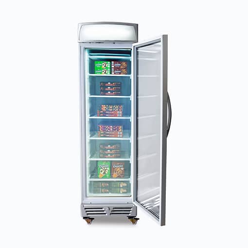 Bromic Freezer UF0374LS-NR Silver UP/R GLS 300L LED - Image 4