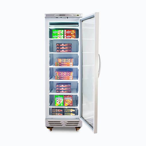Bromic Freezer UF0374S-NR Silver UP/R GLS 300L LED - Image 4
