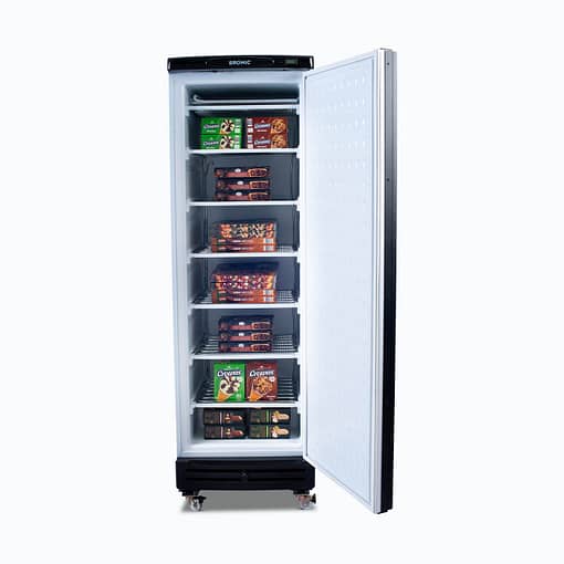 Bromic Freezer UF0374SDS-NR Black UP/R Static Solid Door