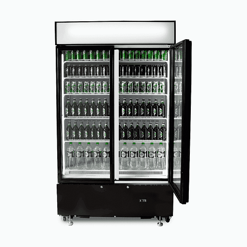 Bromic Chiller GM1000LBCAS UP/R Blk 2DR 960L - Image 4