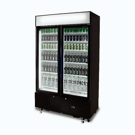 Bromic Chiller GM1000LBCAS UP/R Blk 2DR 960L - Image 3