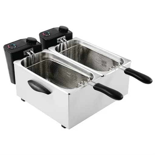 Caterlite Light Duty Fryer - 2x3.5Ltr - 2x2.2kW - Image 3