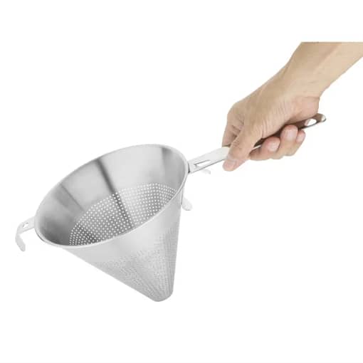 Vogue Small holes Conical Strainer - 180mm 7" - Image 5