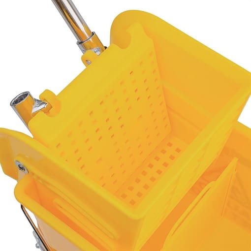 Yellow Mop Wringer & Bucket - 20Ltr - Image 5