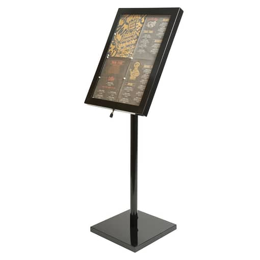 Securit LED Menu Display Case - Black, Code: GL110 - Image 4