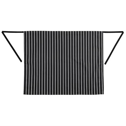 Whites Black & White Stripe Butchers Waist Apron - 760x920mm 30x36" - Image 2