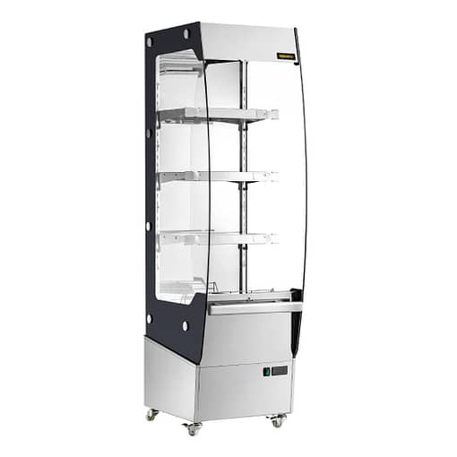 Apuro CW146-A Slimline Heated Multideck Display – 220L, 1.65kW, 3 Shelves - Image 4