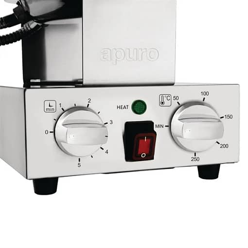 Apuro DK229-A Commercial Bubble Waffle Maker | 199mm Plate - Image 3