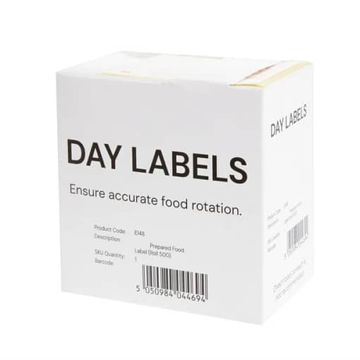 PR BUSTER - Hygiplas Removable Food Prep Label 2x2.5'' (Roll 500) - Image 5
