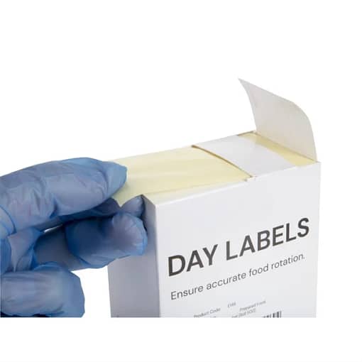 PR BUSTER - Hygiplas Removable Food Prep Label 2x2.5'' (Roll 500) - Image 3