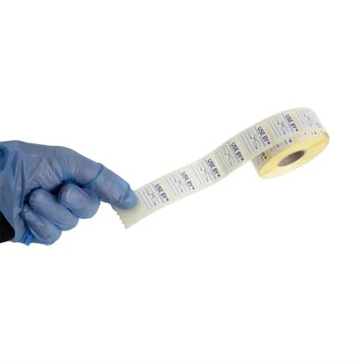 Hygiplas Removable Use by Food Prep Label 1'' (Roll 1000) - Image 6