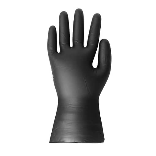 Hygiplas Vinyl Black Powder Free Gloves 100pack Full Size - Image 4