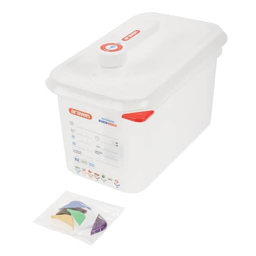 Araven 4.3L Sauce Dispenser – GN 1/4 Size, BPA-Free Push Pump (FR177) - Image 3