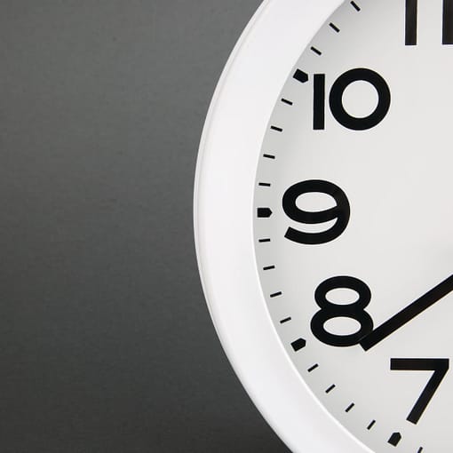 Vogue Kitchen Wall Clock - 250mm 10" - Image 5