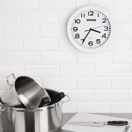 Vogue Kitchen Wall Clock - 250mm 10" - Image 2