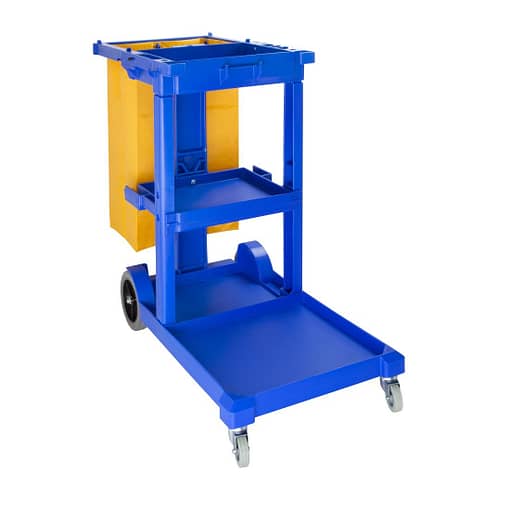 Jantex L683 Blue Janitorial Cleaning Trolley | Commercial Cleaning Cart - Image 6