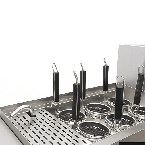 Gasmax V Pan Natural Gas 6 Baskets Pasta and Noodle Cooker PC150-6 - Image 5