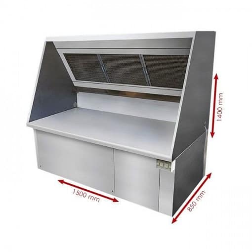 Commercial Ductless Exhaust Hood - 1500mm - Powerful & Efficient DH1500-750 - Image 5