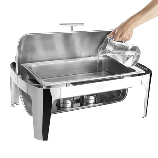 Madrid Deluxe Roll Top Chafer Set - GN 1/1 9Ltr - Image 3