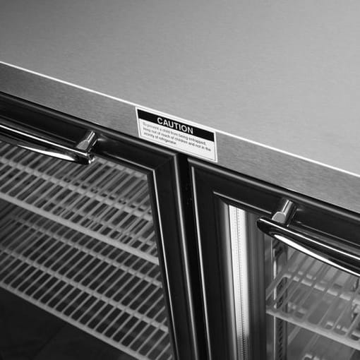 Turbo Air TBB-4SGD Bar Cooler | 3-Door Back Bar Fridge - Image 2