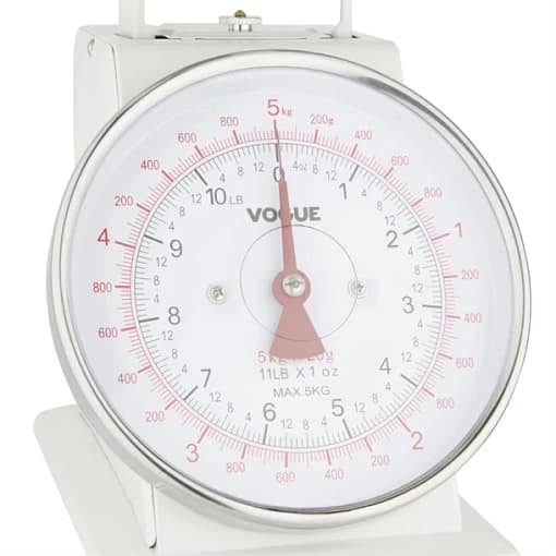 Vogue Kitchen Scale Bowl Top 5Kg/11lbs - Grad. 20g/1oz - Image 3