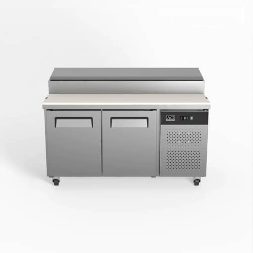 AG SH2000-800  2 Door Pizza Prep Fridge with 1/3 GN trays x 8